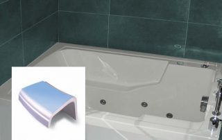 Nirvana deep soaking tub with modified rim sizes