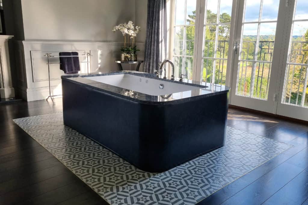 Serenity Plus with hydrotherapy system in a private bathroom, Surrey